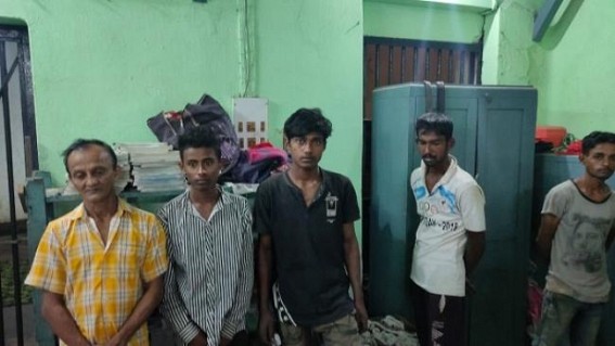 Theft items seized from a home at Chandinamura, Agartala
